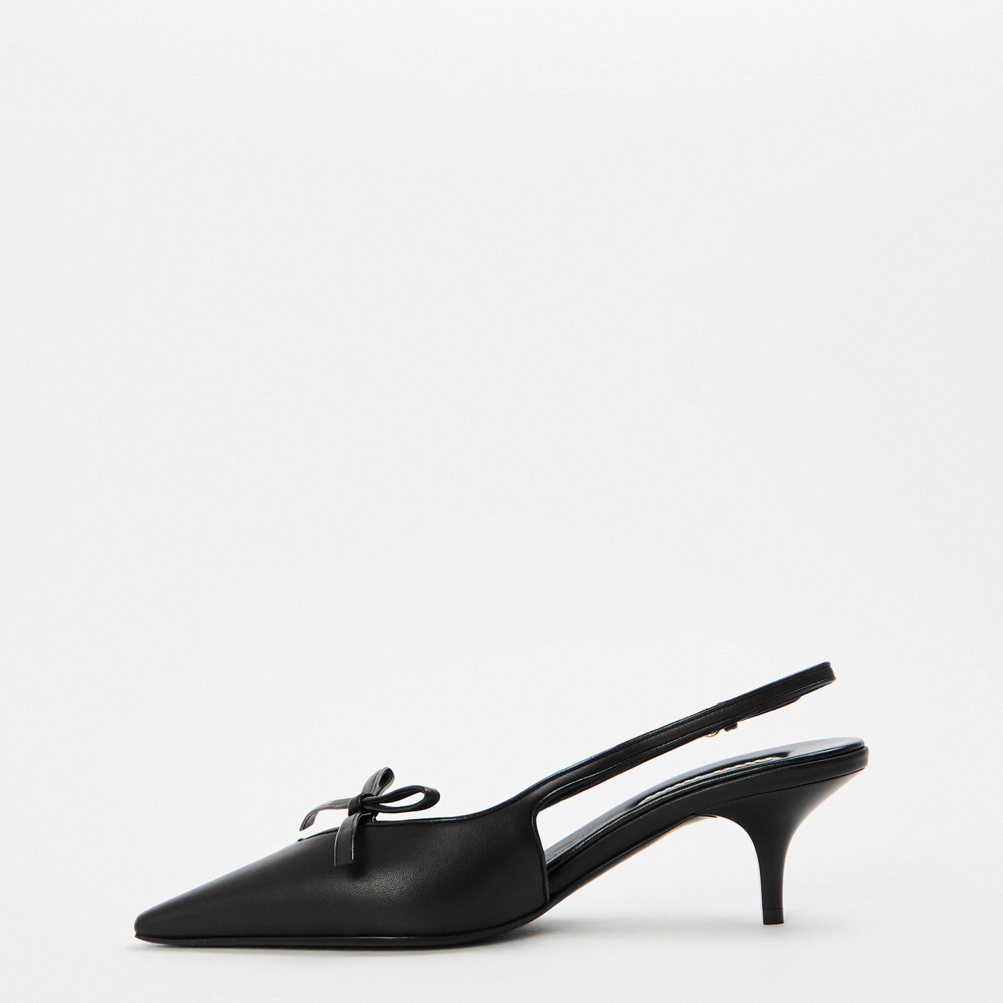 Miu Miu Women's Logo Bow Kitten Slingbacks