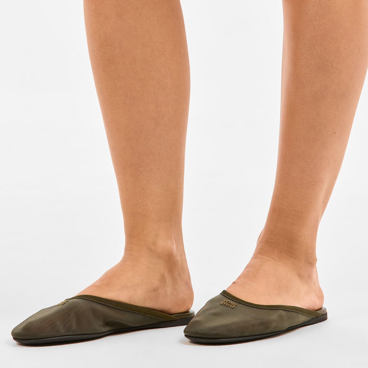 Miu Miu Women's Mesh Flat Mules