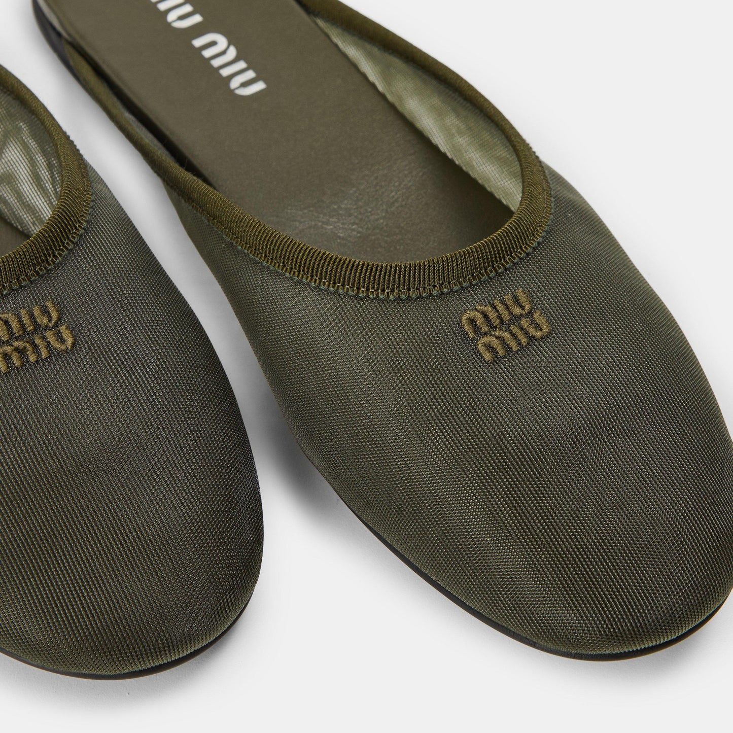 Miu Miu Women's Mesh Flat Mules