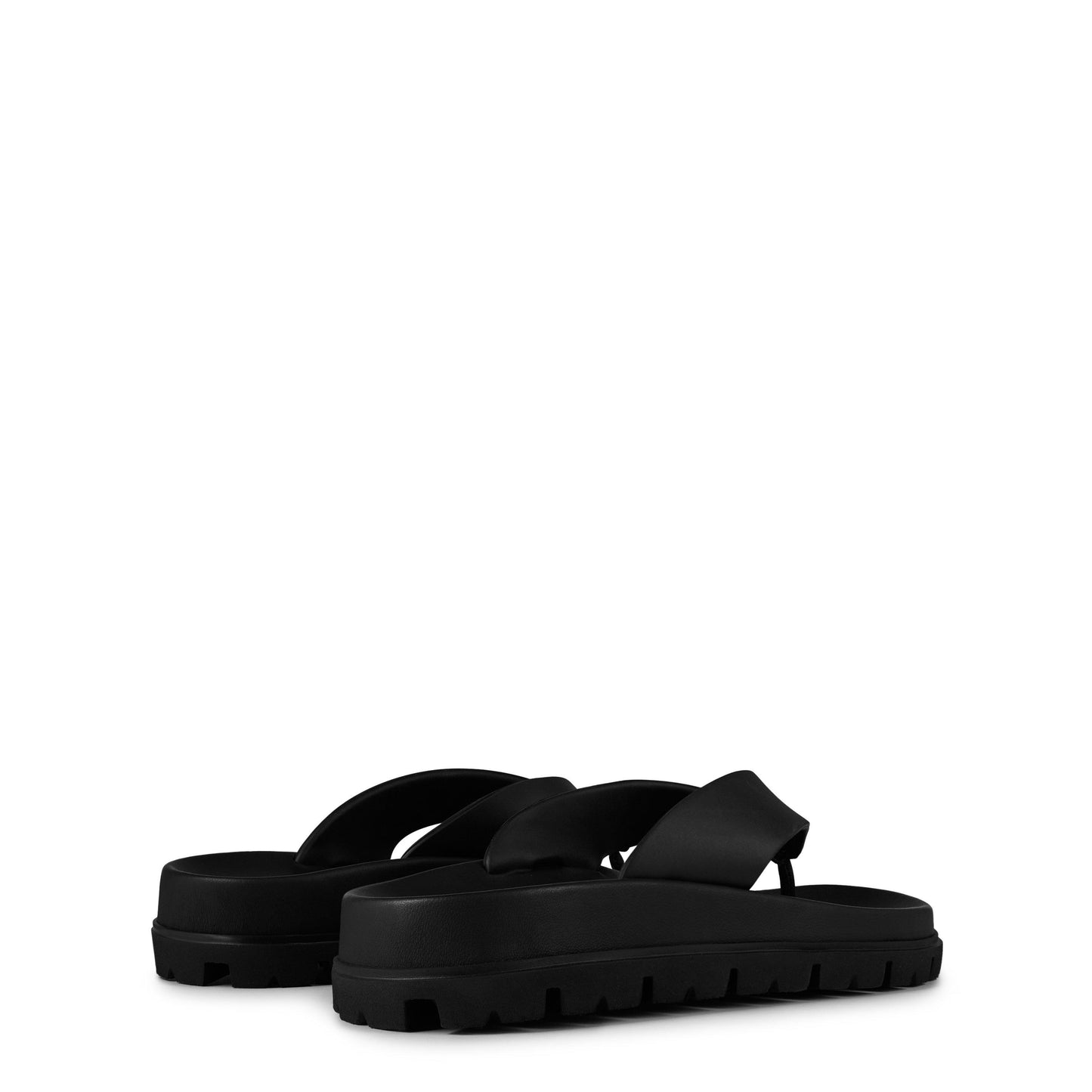Prada Soft Cage Vinyl Thong Sandals