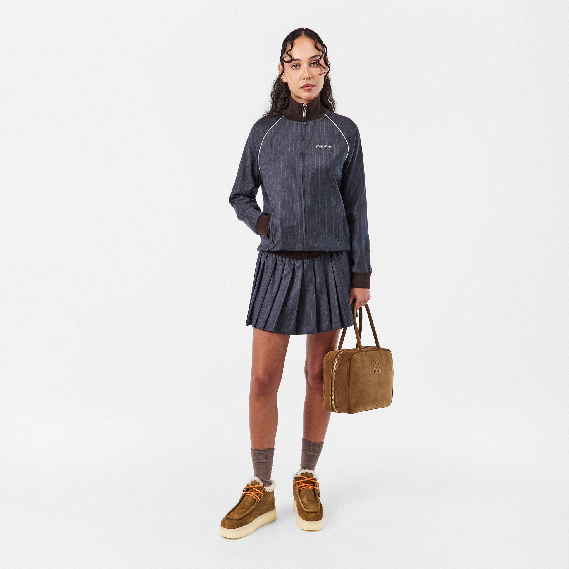 Miu Miu Women's Flat Ankle Boots