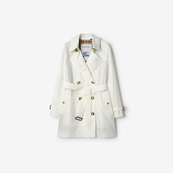 Short Tropical Gabardine Kensington Trench Coat