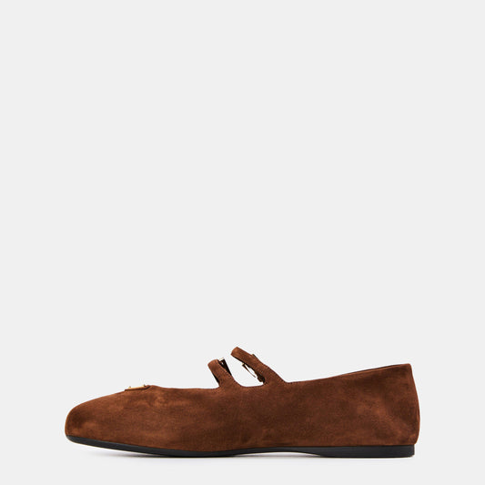 Prada Two Strap Mary Jane Ballerina