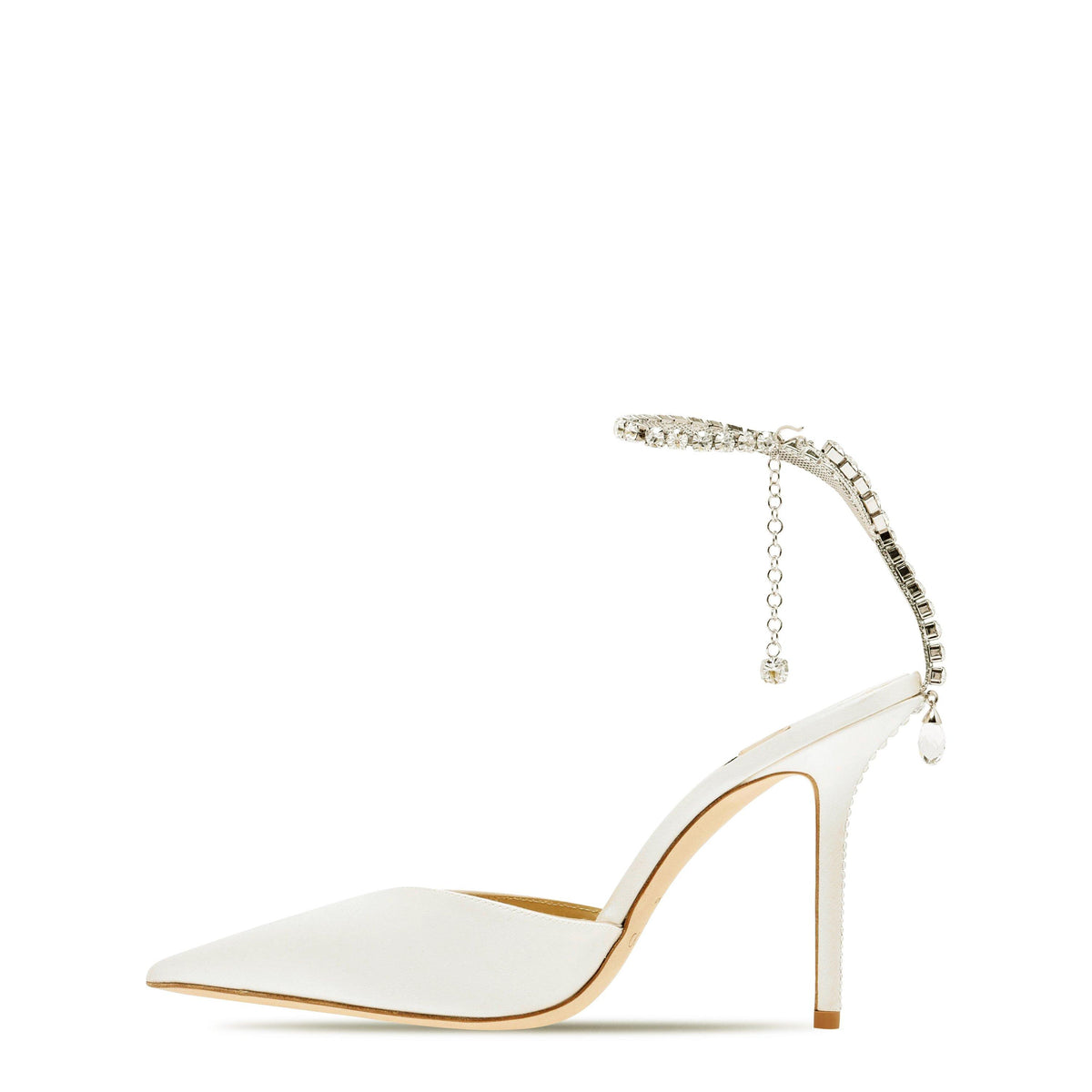 Jimmy Choo Women's Crystal Satin Saeda 100 Pumps