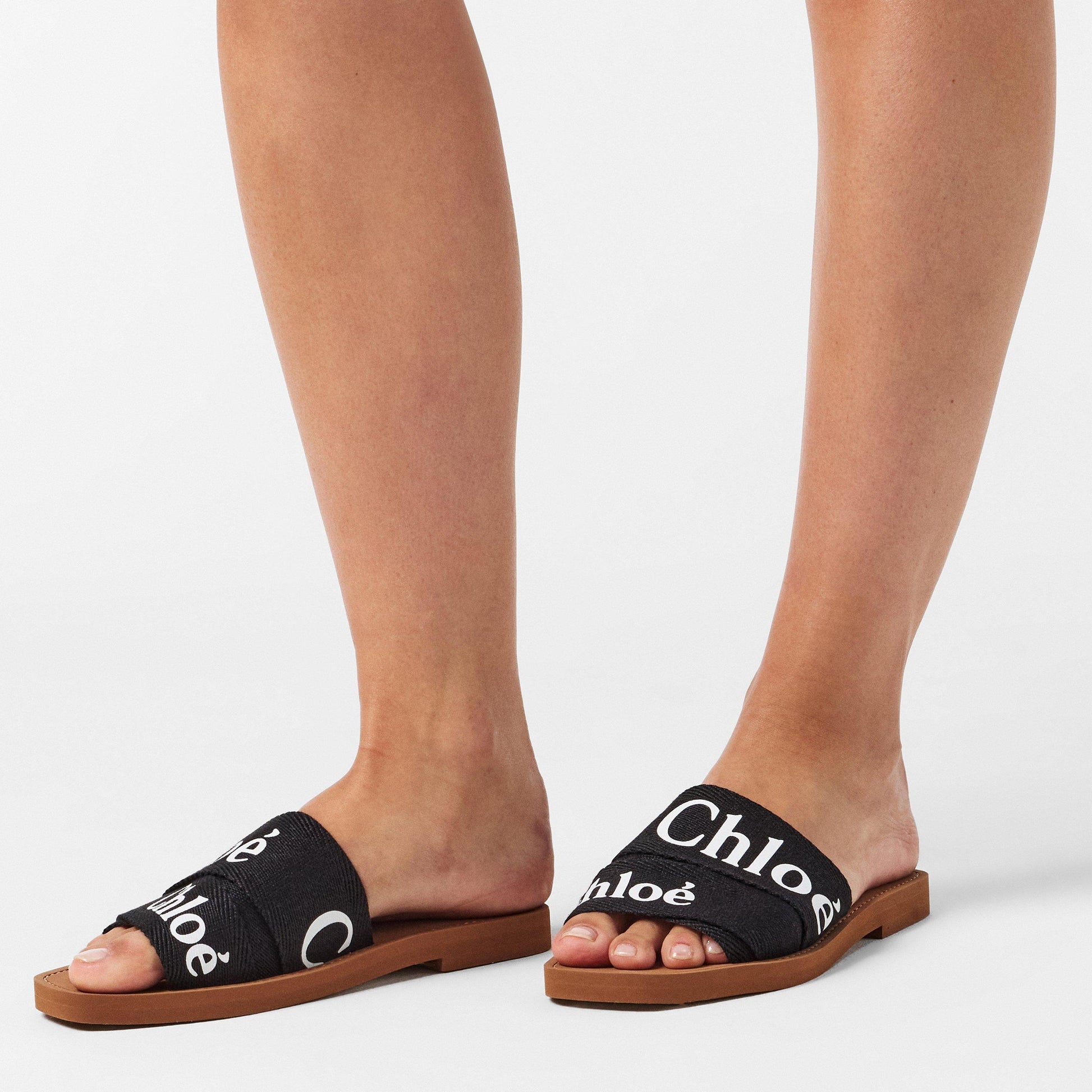 Chloe Woody Flat Mule