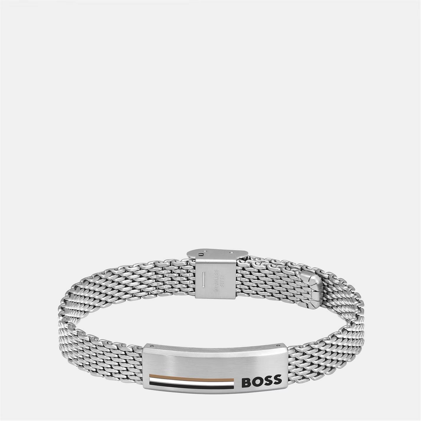 Boss Men's Alen Branded Plate Bracelet