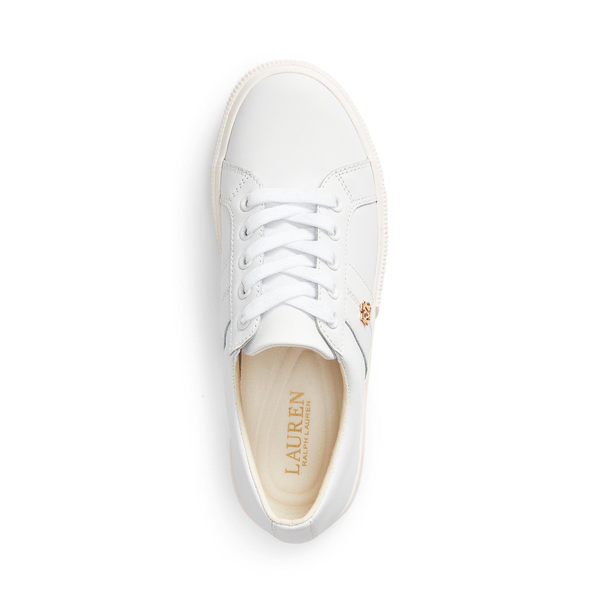 Lauren by Ralph Lauren Women's Janson Leather Court Trainers