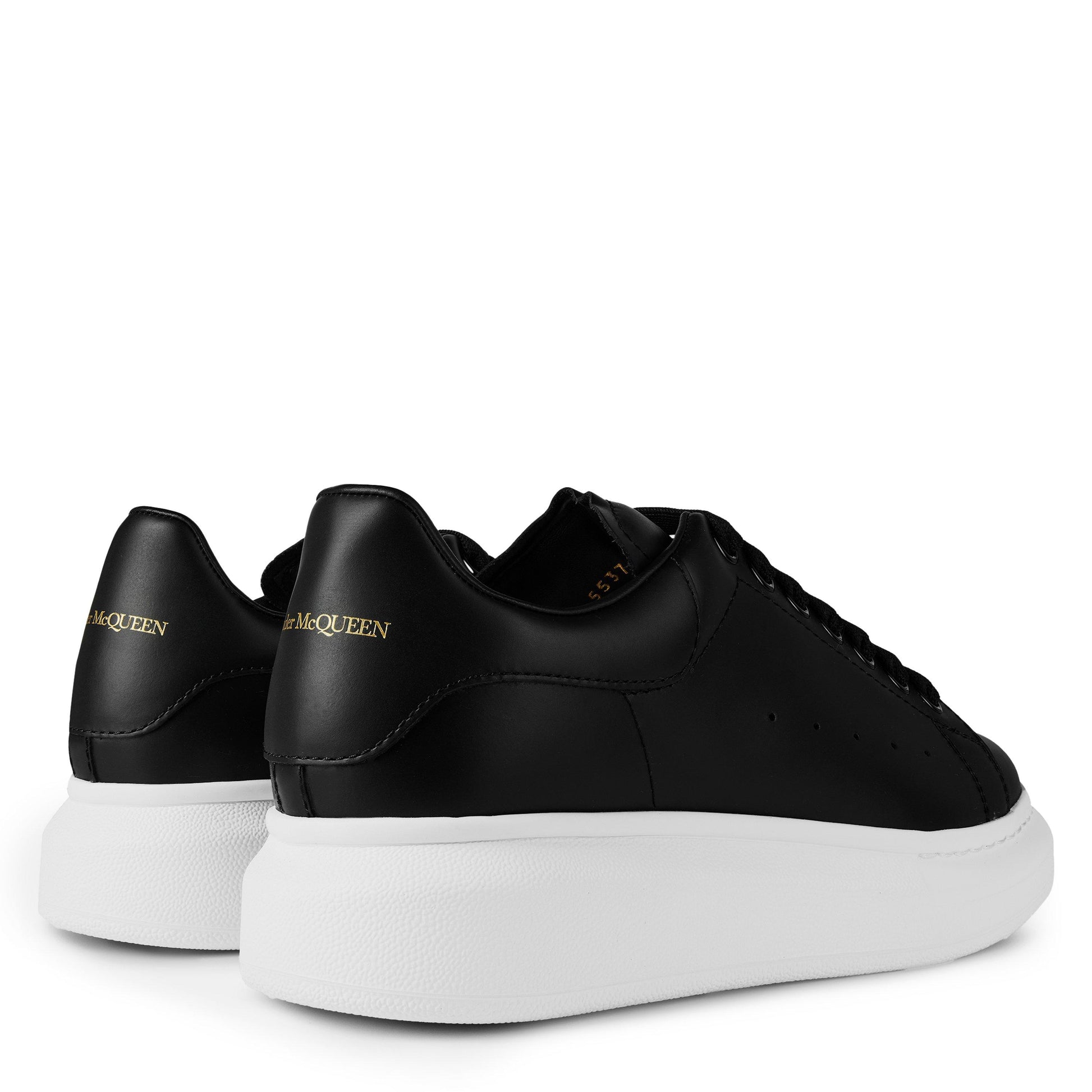 Alexander McQueen Women's Logo Print Leather Oversized Trainers