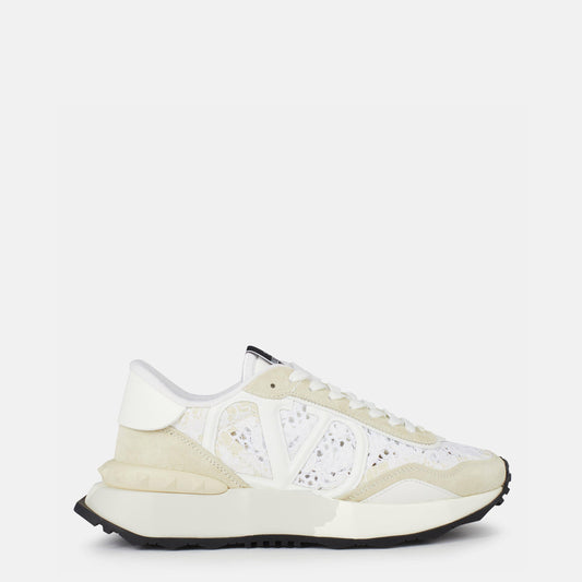 Valentino Garavani Lace And Mesh Lacerunner Trainers