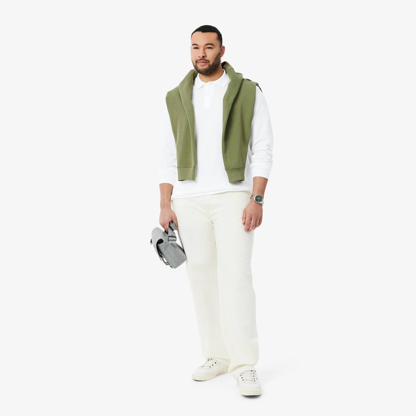 Classic Fit Long Sleeved L.12.12 Polo Shirt