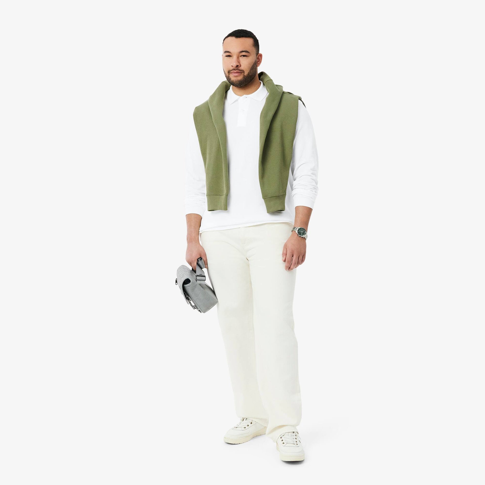 Classic Fit Long Sleeved L.12.12 Polo Shirt