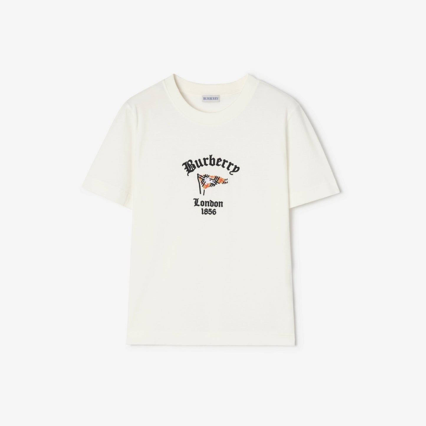 Check Flag Cotton T-shirt