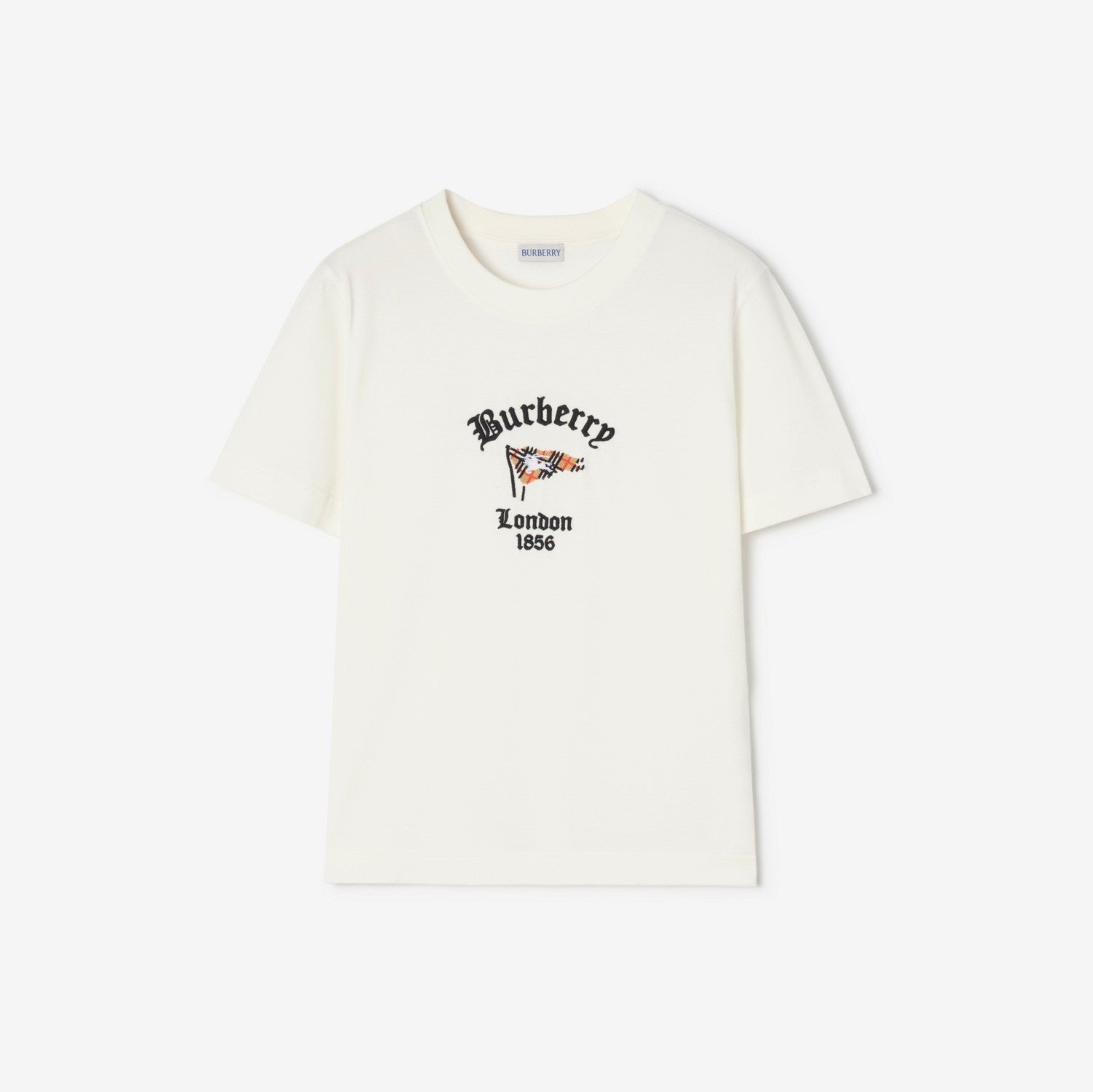 Check Flag Cotton T-shirt