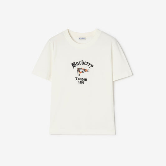 Check Flag Cotton T-shirt