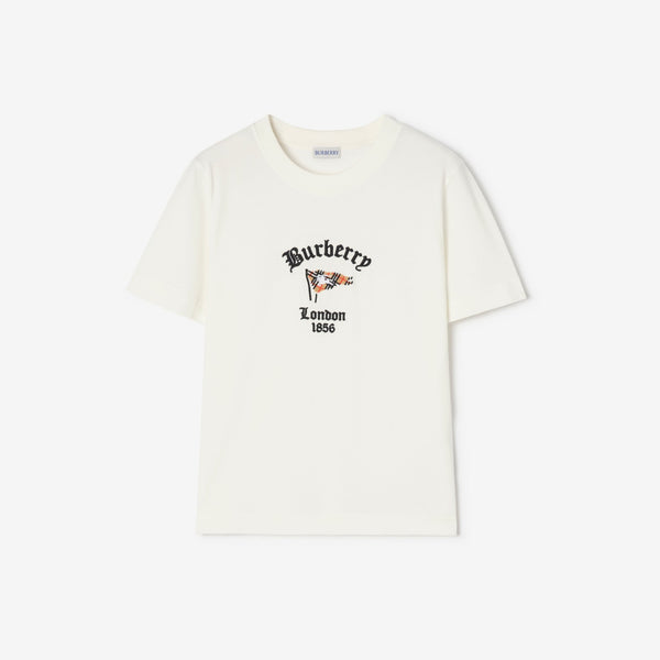 Check Flag Cotton T-shirt