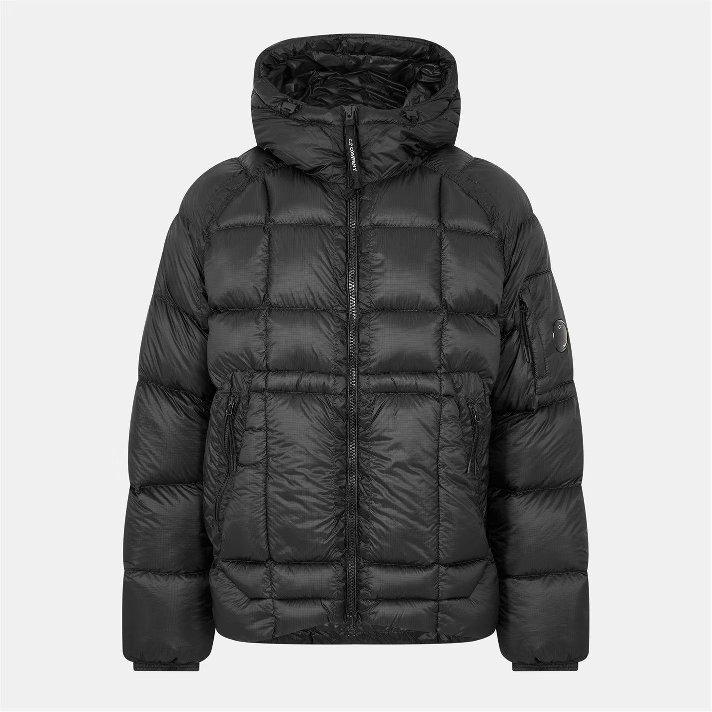 CP COMPANY Men's DD Shell Medium Down Hip Length Hooded Medium Puffer Jacket