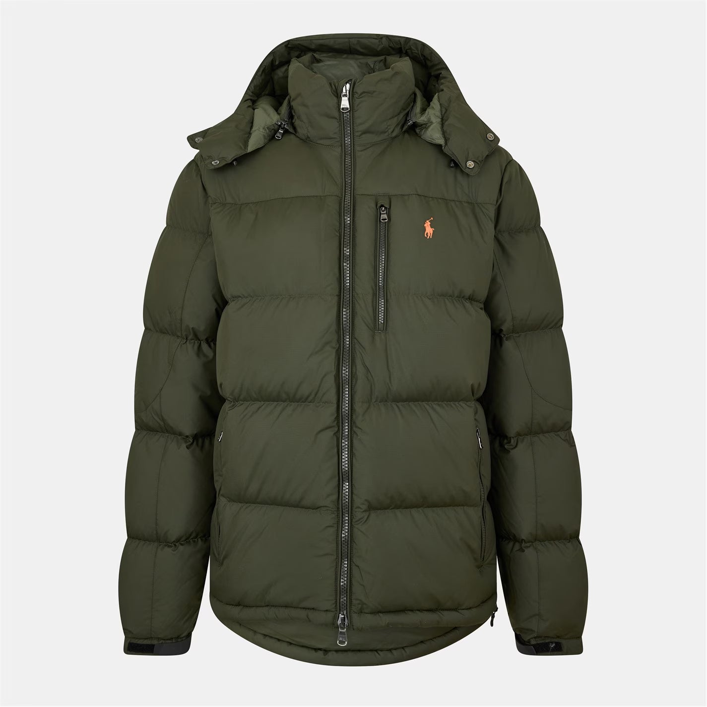 Polo Ralph Lauren Men's El Cap Water Resistant Duck Down Detachable Hood Short Puffer Jacket