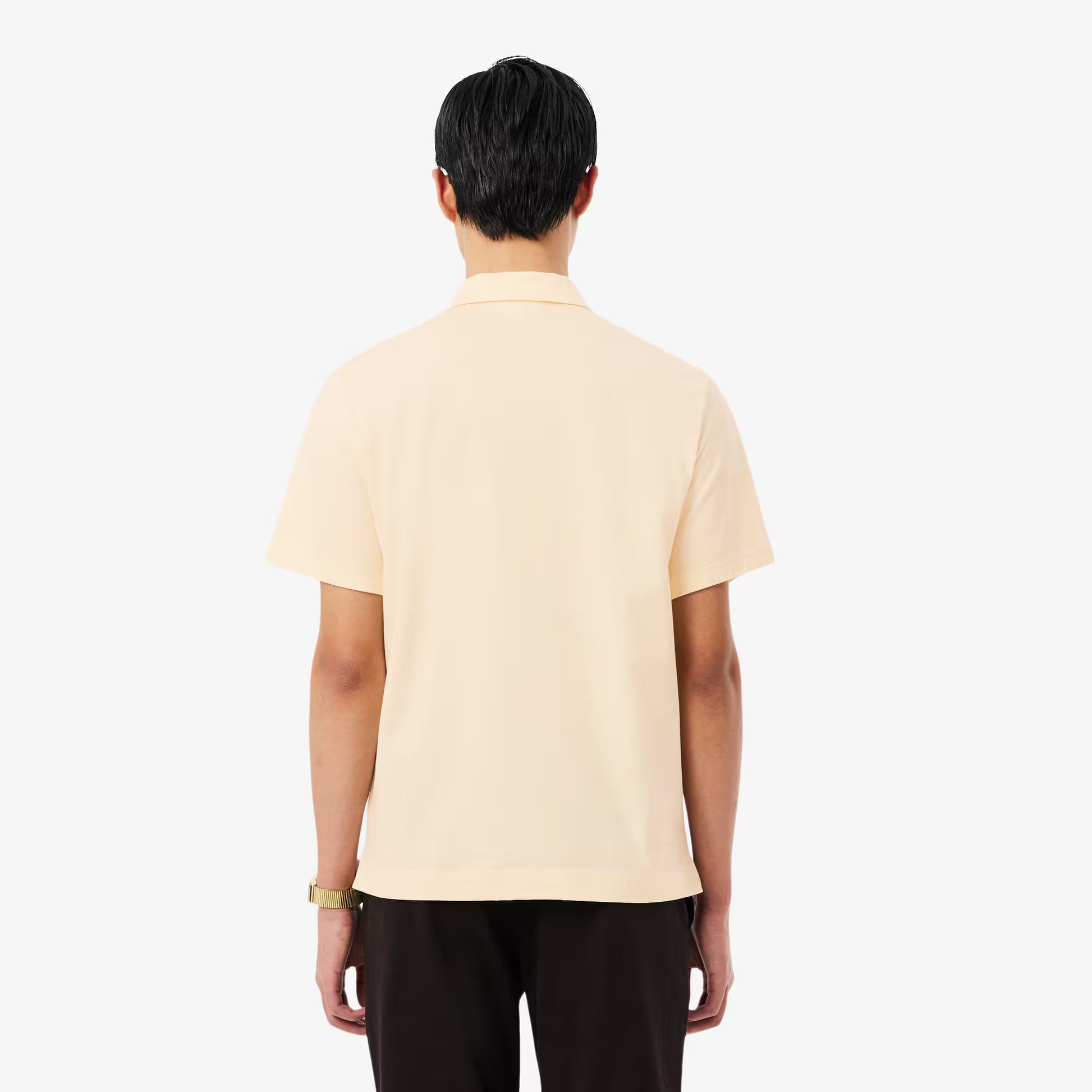Paris Classic Fit Open Neck Embroidered Polo Shirt