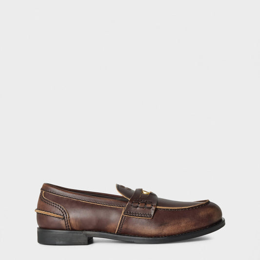 Miu Miu Leather Penny Loafers