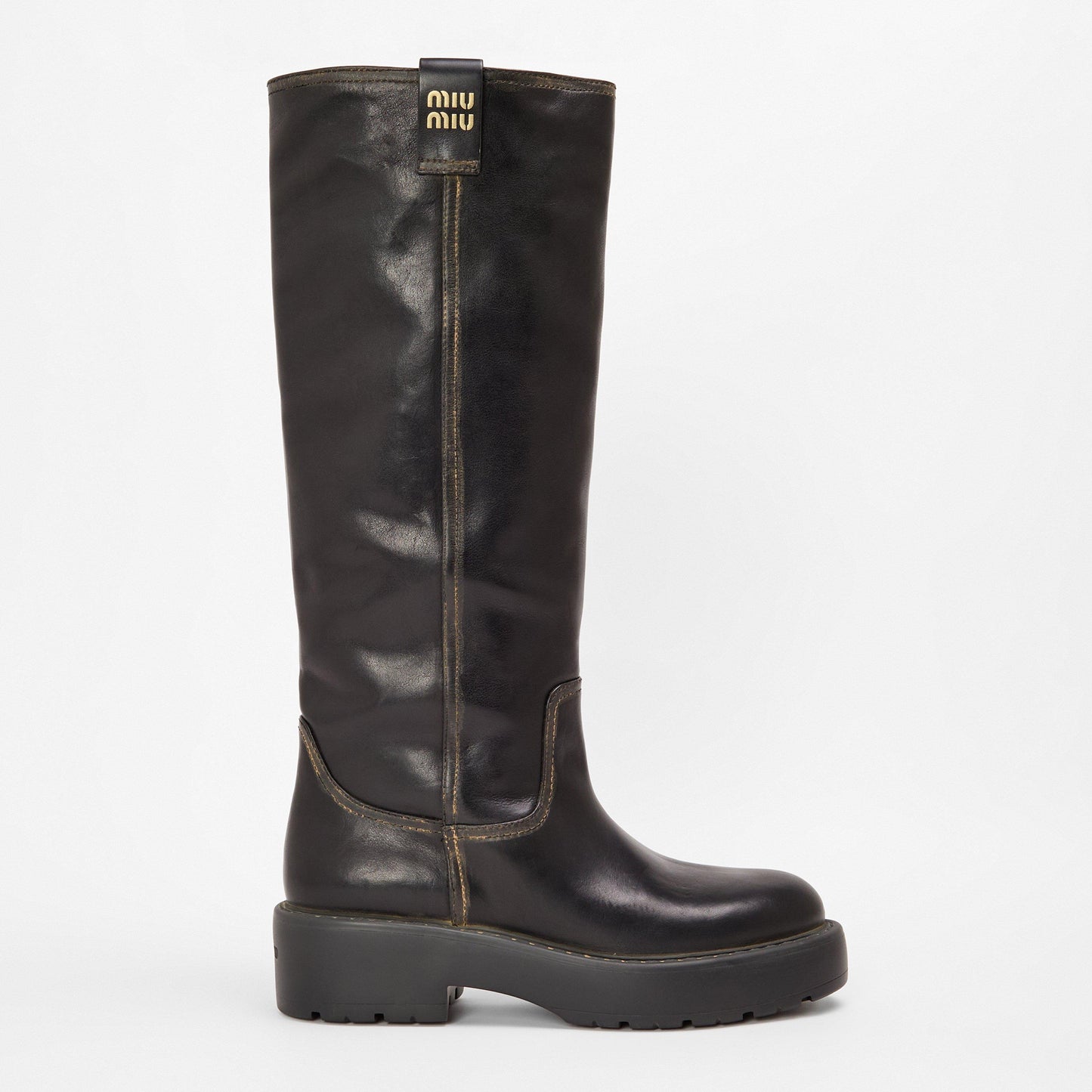Miu Miu Suede Knee-High Boots