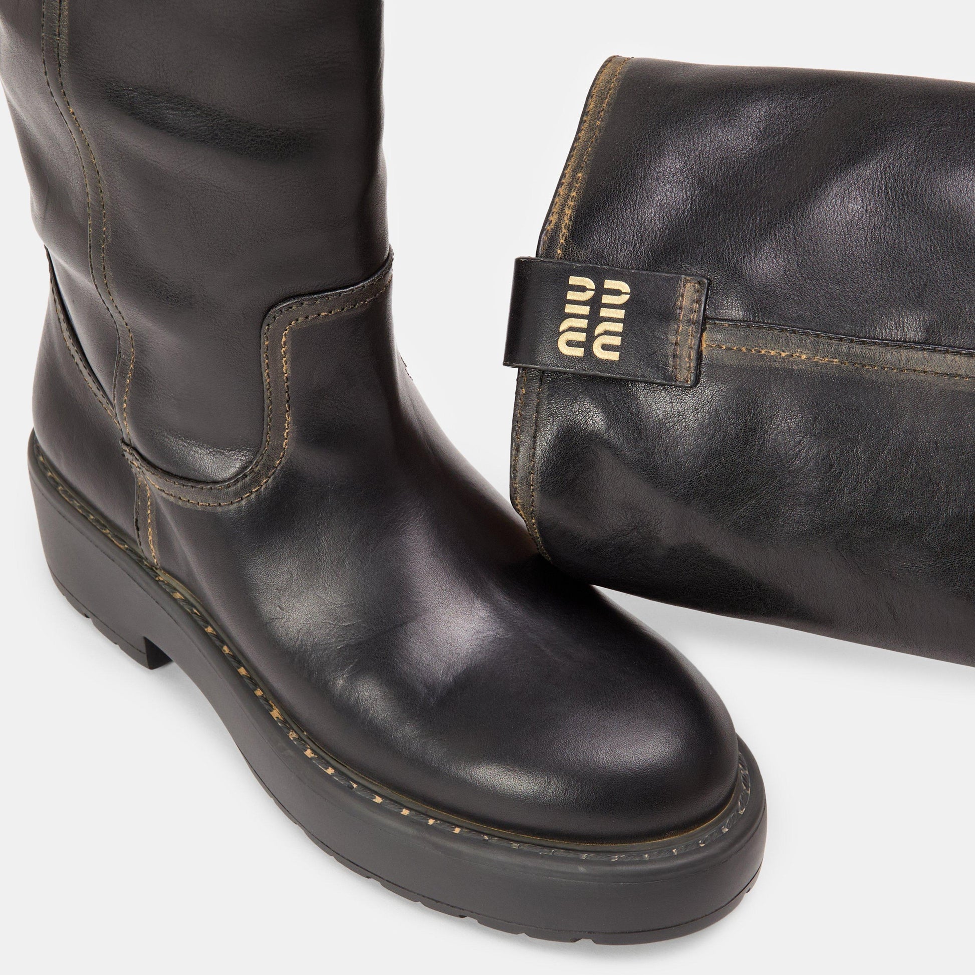 Miu Miu Suede Knee-High Boots