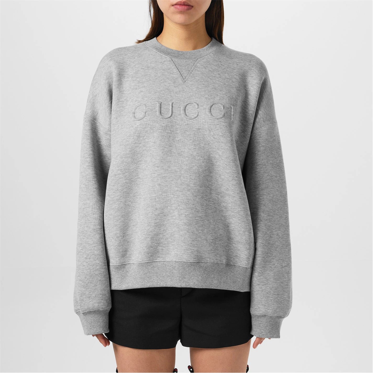 GUCCI Logo Embossed Sweatshirt