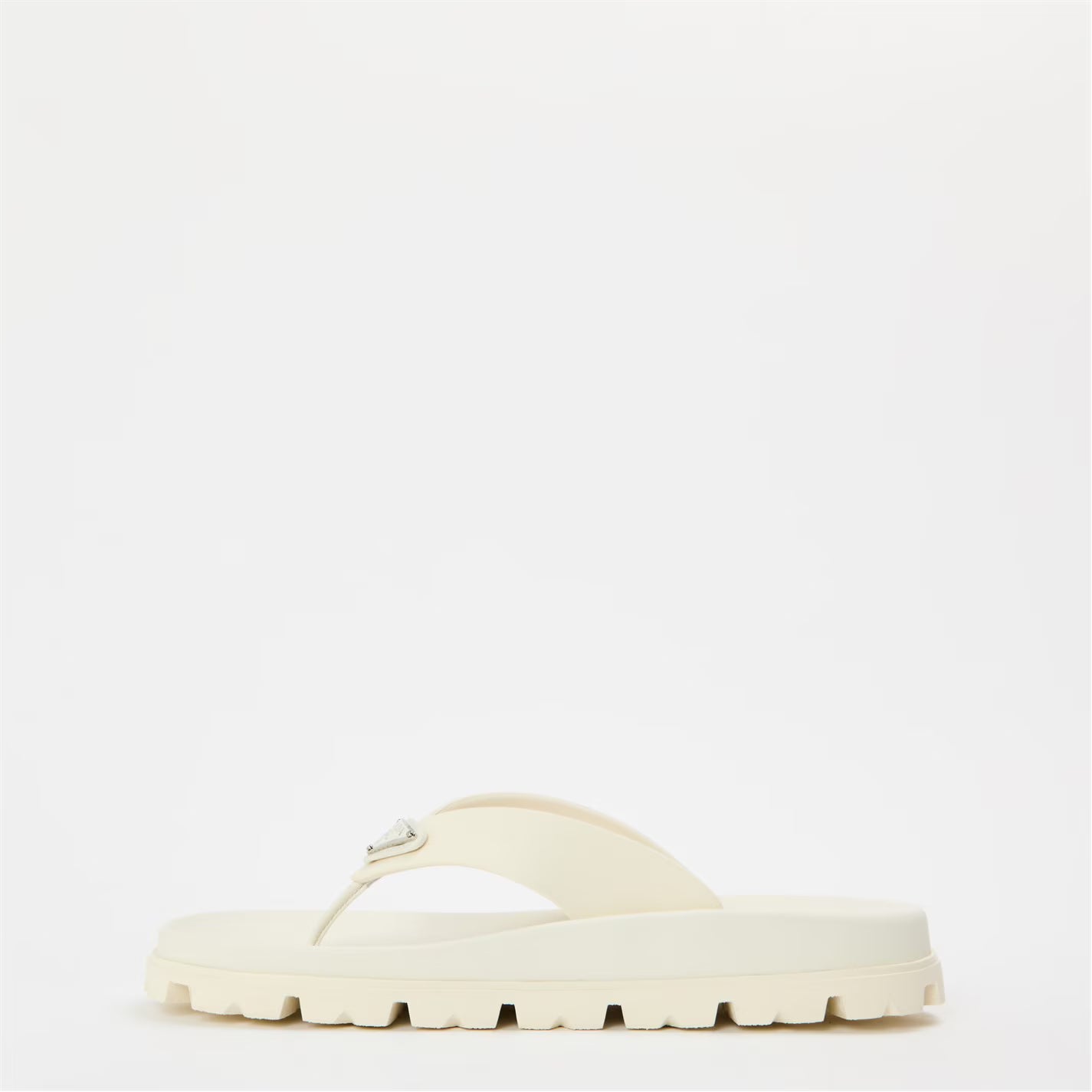 PRADA Soft Cage Vinyl Thong Sandals