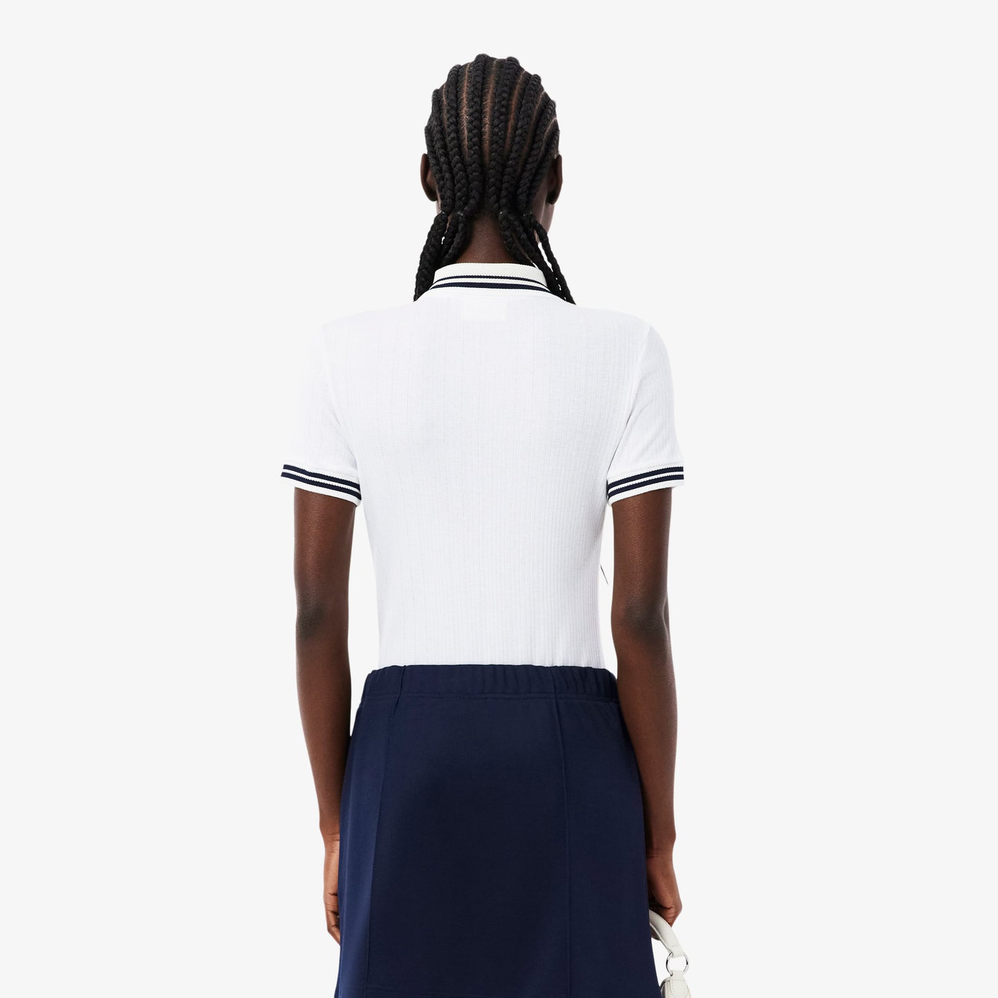 Slim Fit French Made Ribbed Polo Shirt