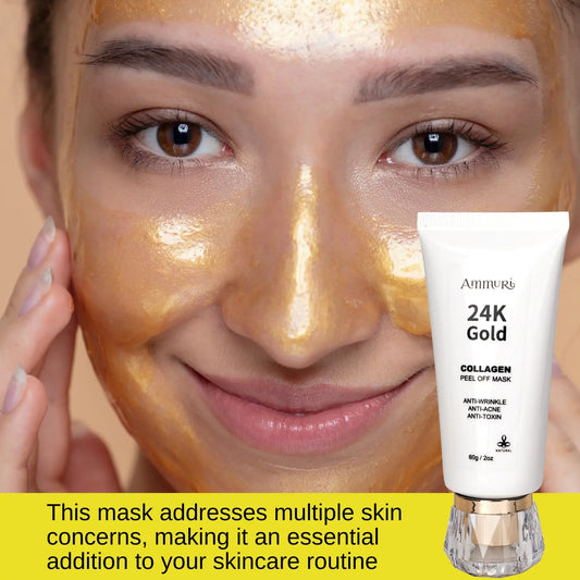 Ammuri Beauty 24K Gold Peel Off Mask for Radiant Skin - Interactive Group