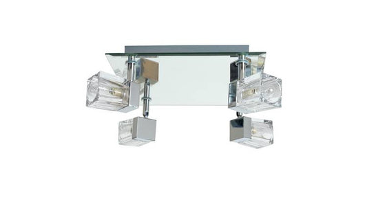 Argos Home Mira 4 Light Bathroom Cube Spotlights - Chrome