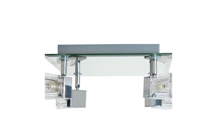 Argos Home Mira 4 Light Bathroom Cube Spotlights - Chrome