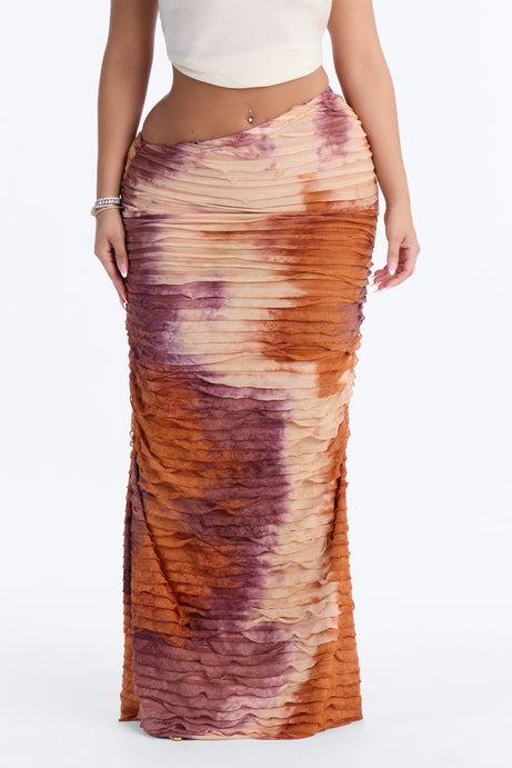 Maylee Textured Maxi Skirt