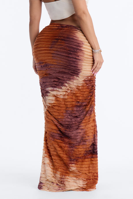 Maylee Textured Maxi Skirt