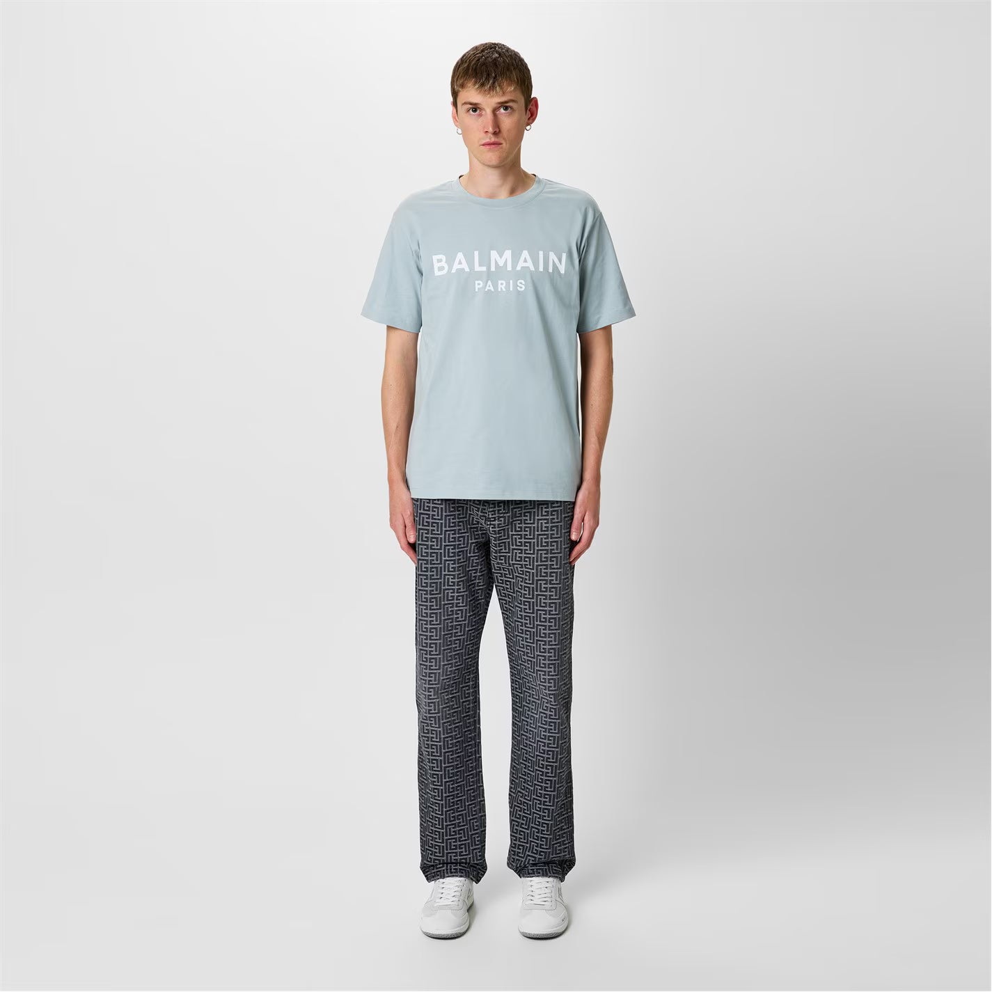 Men's Paris Print Logo Cotton T-Shirt