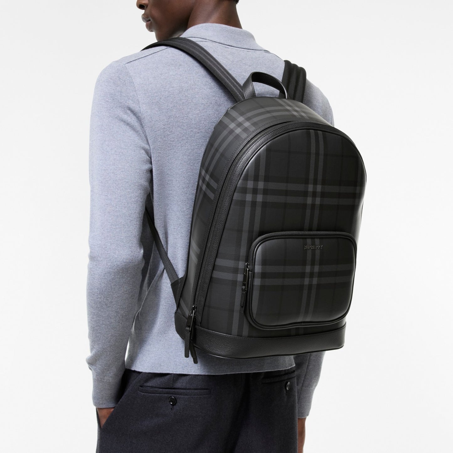 City Check Zip Backpack