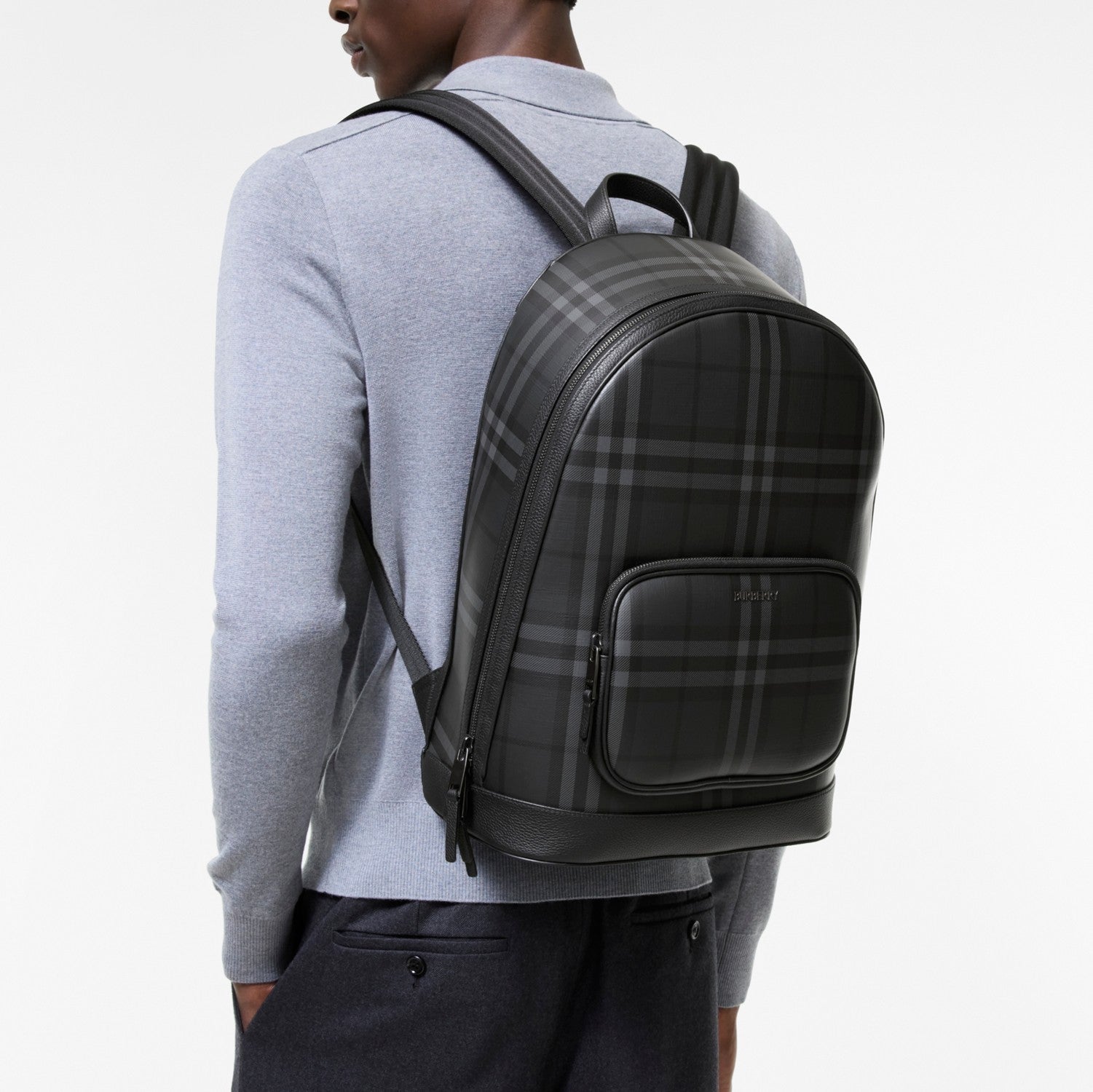 City Check Zip Backpack