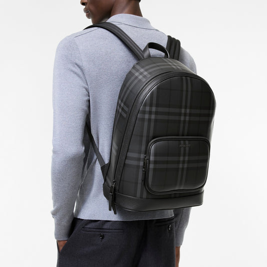 City Check Zip Backpack