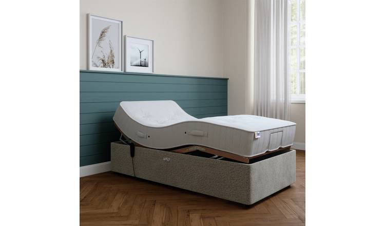 Mibed Essentials Single Adjustable Bed & Mattress -Dark Grey
