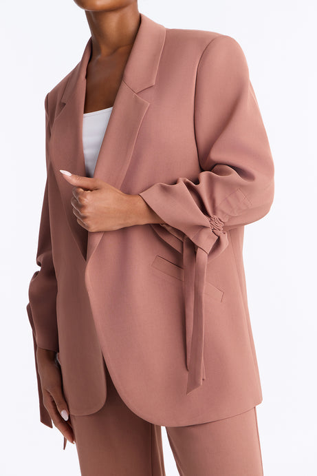 In My Element Ruched Blazer Pant Set