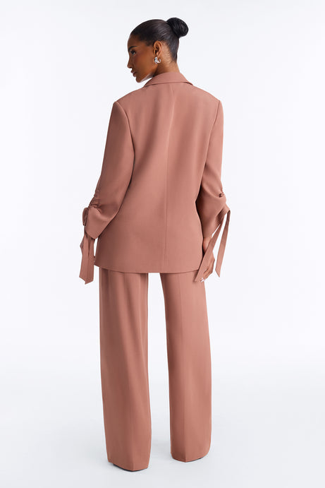 In My Element Ruched Blazer Pant Set