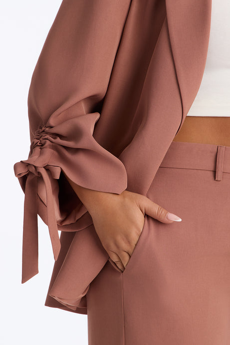 In My Element Ruched Blazer Pant Set