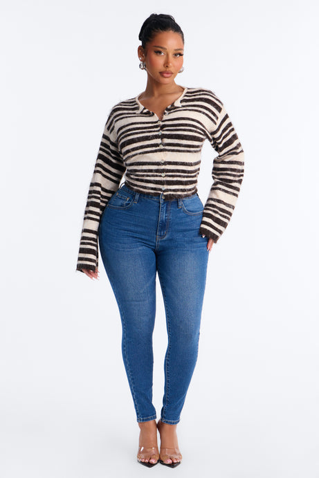 Warm Feeling Striped Cardigan