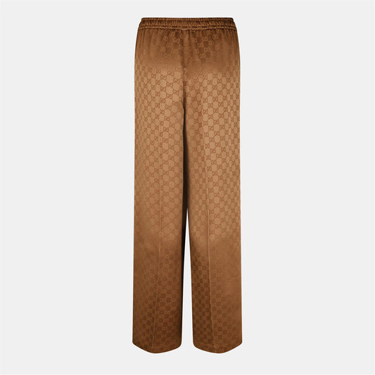 Women's GG Jacquard Wide Leg Trousers