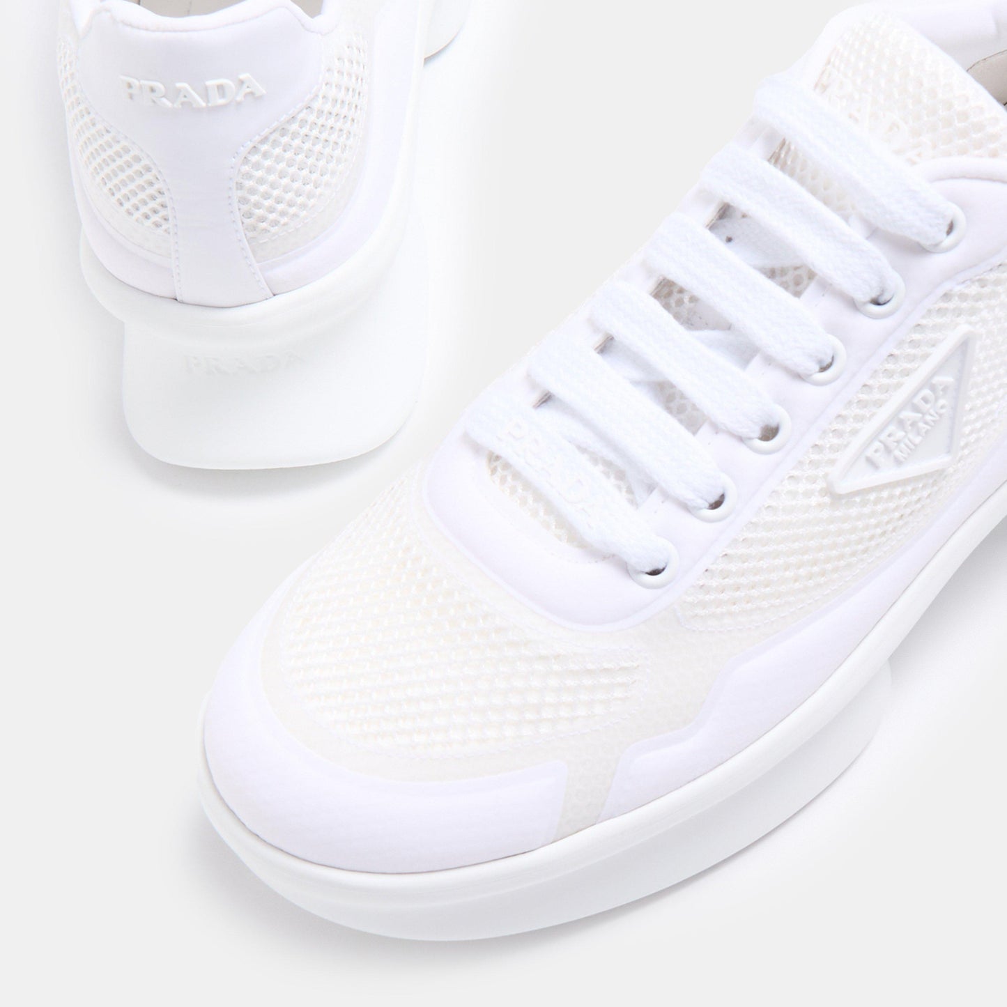 Prada Women's Nylon and Mesh Chunky Trainers