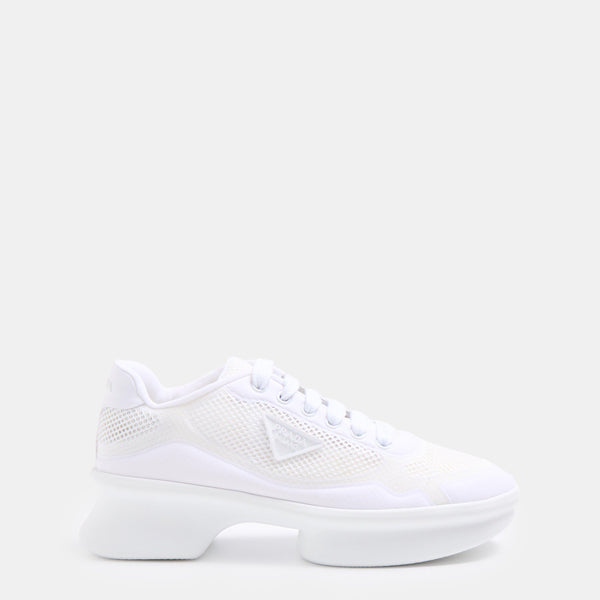 Prada Women's Nylon and Mesh Chunky Trainers