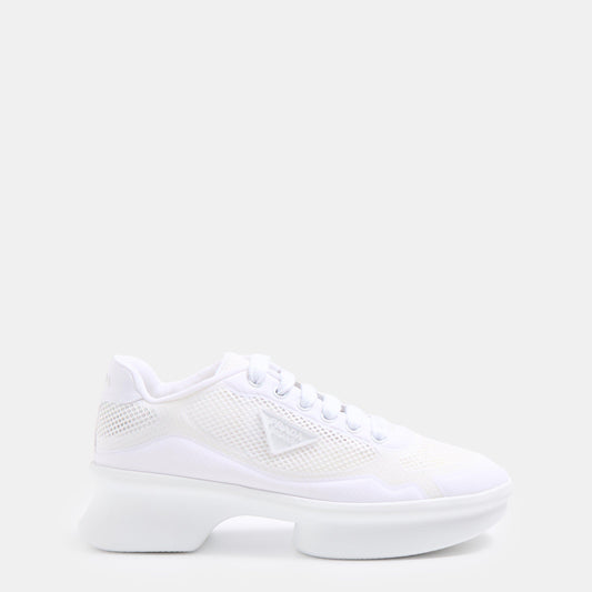 Prada Women's Nylon and Mesh Chunky Trainers