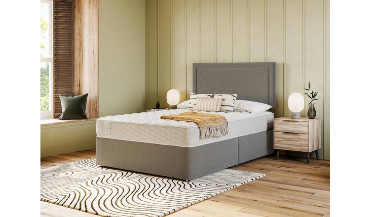 Sealy Eldon Comfort Kingsize Divan Bed - Grey