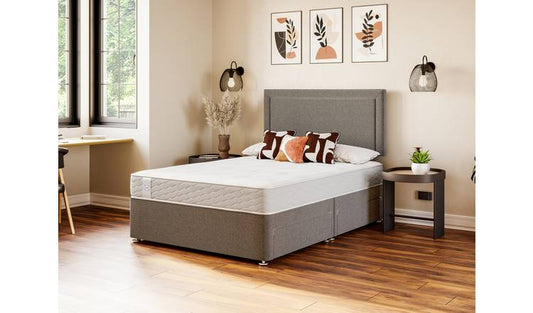 Sealy Newman Support Superking Divan Bed - Grey