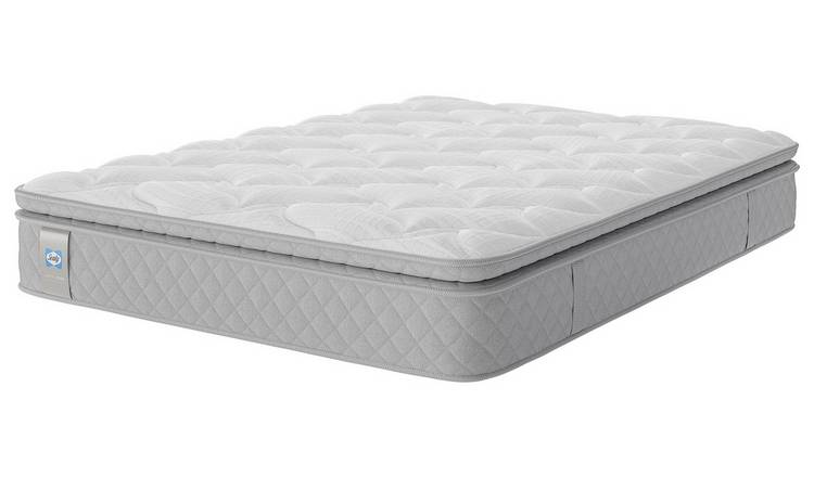 Sealy Abbot Pillowtop Superking Divan Bed - Grey