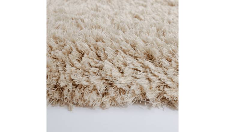 Habitat Airmaster Plain Sand Shaggy Rug - 160x230cm